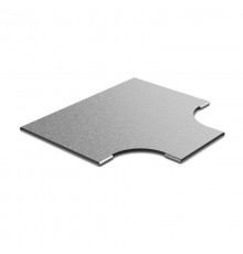 Крышка к переходу Т-образному плавному 100х200, толщ. 0,7 мм, Сендзимир цинк, 021412  КПТП-100х200-0,7-СЦ   Ostec