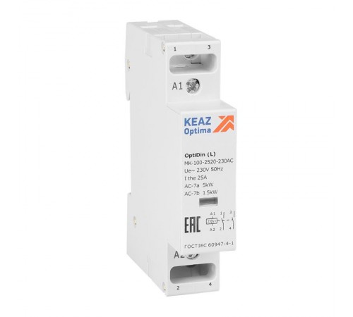 Контактор модульный OptiDin MK-100-2520-230AC (L)  343730  КЭАЗ