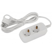 Удлинитель электрический ЭРА UDL-10-230-E Greenline 2 розетки с заземлением 3м ПВС 3x0.75мм2   Б0064947  ЭРА