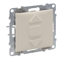 SUNO Переключатель для жалюзи и рольставней 6АХ 250В. Безвинтовые зажимы. Цвет "Слоновая кость"  721239  Legrand