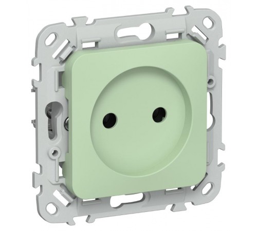 FLITE Розетка без заземления без шторок 10А РС01-0-ФлФ фисташковый  FI-R10-10-K93  IEK