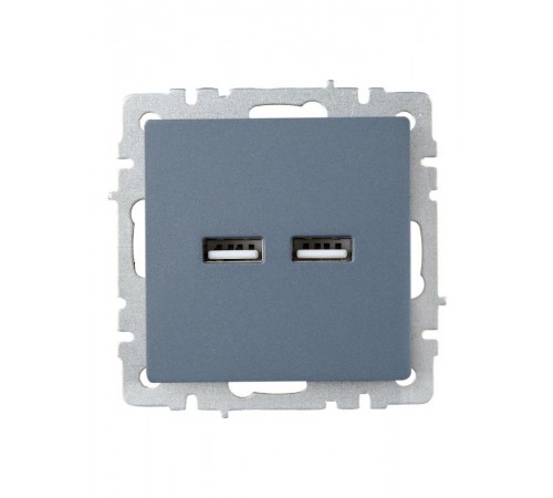 BRITE Розетка USB A+A 3,1А РЮ10-1-БрМ маренго  BR-U21-D31-K35  IEK