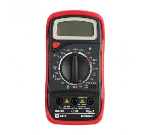 Мультиметр цифровой MAS838 EKF ExpertIn-180701-pm838EKF