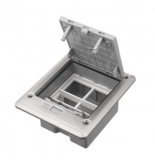 LUK/2+2ST66 Люк встраиваемый на 2 поста (45х45)+2 модуля (45х22,5) без коробки, IP66, сталь  70025  Ecoplast