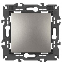 Выключатель Elegance 14-1101-16 , 10АХ-250В, титан  Б0065782  ЭРА