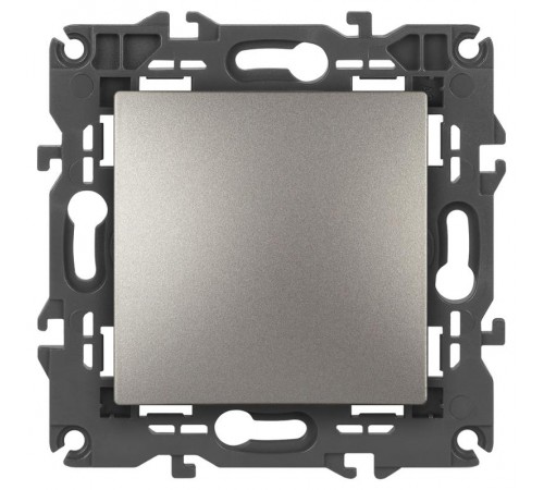 Выключатель Elegance 14-1101-16 , 10АХ-250В, титан  Б0065782  ЭРА