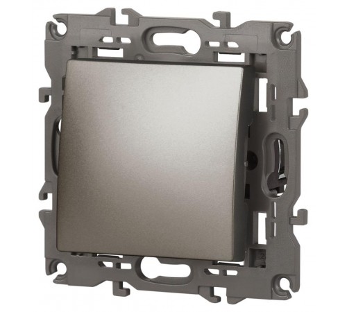 Выключатель Elegance 14-1101-16 , 10АХ-250В, титан  Б0065782  ЭРА