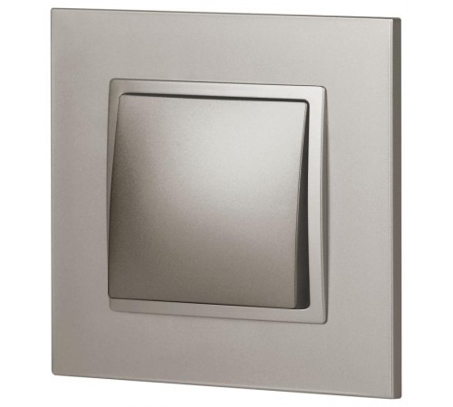 Выключатель Elegance 14-1101-16 , 10АХ-250В, титан  Б0065782  ЭРА