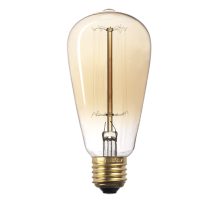 Лампа накаливания ЛОН  40Вт Е27 230В RETRO ST64 GOLD  2858276  Jazzway