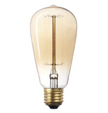 Лампа накаливания ЛОН  40Вт Е27 230В RETRO ST64 GOLD  2858276  Jazzway