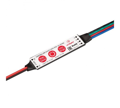 Контроллер SMART-MINI-RGB (12-24V, 3x1.5A) (Arlight, IP20 Пластик, 5 лет)  031606  Arlight