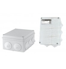 Коробка распределительная о/п 150х110х70мм, крышка, IP44, 10 гермовводов, инд. штрихкод  SQ1401-1241  TDM