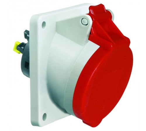 Розетка встраиваемая 32А 4р(3P+PE) 400В 6H IР44 85х85 12764 I 12764-Bals I Bals