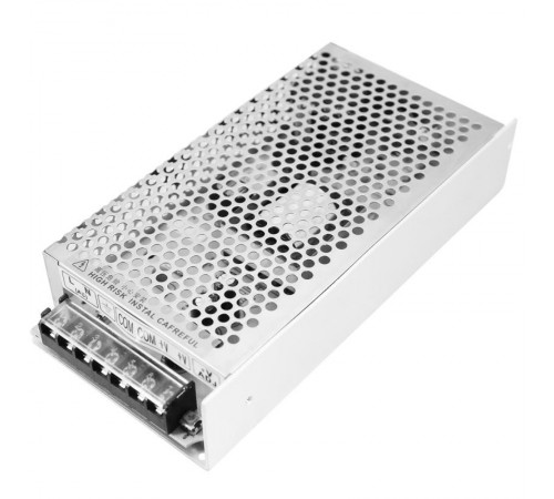 Источник питания 220V AC/12V DC, 12,5A, 150W с разъёмами под винт, без влагозащиты (IP23)  200-150-1  REXANT
