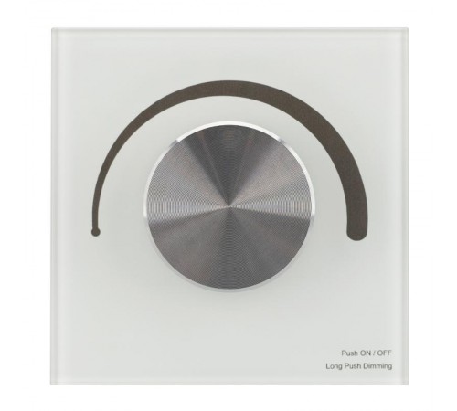 Панель SMART-P98-DIM-G-IN White (230V, 1.5A, 0/1-10V, Rotary, 2.4G) (arlight, Стекло)  028432  Arlight