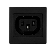 Simon Connect Адаптер с гнездовым разъёмом С13, "мама"(IEC3200), К45, графит  K306A-14  Simon