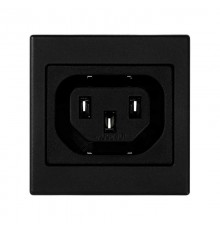 Simon Connect Адаптер с гнездовым разъёмом С13, "мама"(IEC3200), К45, графит  K306A-14  Simon