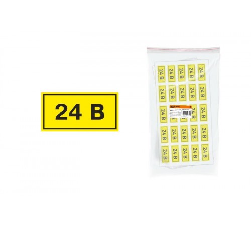 Символ "24В" 15х50мм   SQ0817-0003  TDM