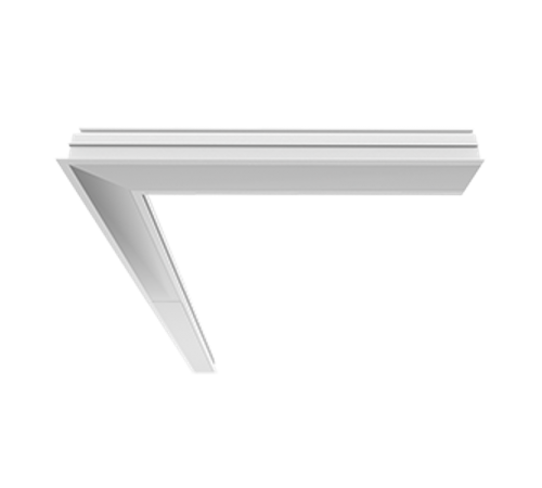 светильник Universal-Line встр. L-поворот 365*365*69мм 23Вт 3000К IP40 правый/левый RAL9003 белый муар  V1-A1-10469-10000-4002330  VARTON