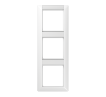 Рамка 3-кратная с полем для надписи для горизонтальной и вертикальной установки; белая  AS583NAWW  Jung