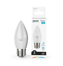 Лампа светодиодная Elementary Свеча 10W 750lm 4100K E27 LED 1/10/100  30220  Gauss