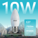 Лампа светодиодная Elementary Свеча 10W 750lm 4100K E27 LED 1/10/100  30220  Gauss