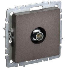 BRITE Розетка TV оконечная РТВ11-0-БрТБ темная бронза   BR-A10-O-K45  IEK