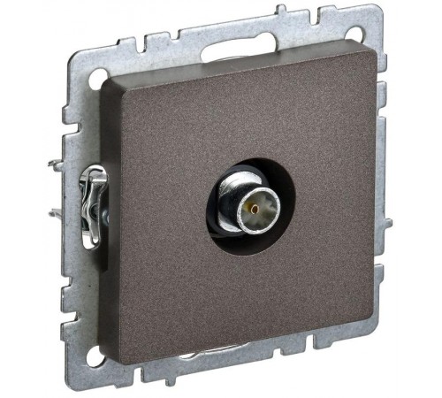 BRITE Розетка TV оконечная РТВ11-0-БрТБ темная бронза   BR-A10-O-K45  IEK