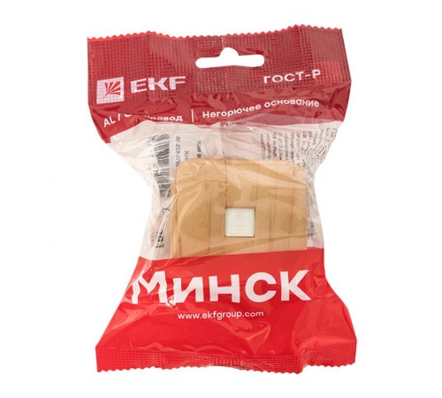 Розетка Phone 1-местная ОП Минск светлое дерево EKF  EGT01-034-30  EKF