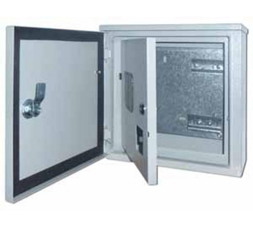 Щит распределительно-учетный навесной металлический  ЩРУН-1/7 300х310х150 1-фаз 7 мод. IP54 двухдверный  30410DEK  DEKraft