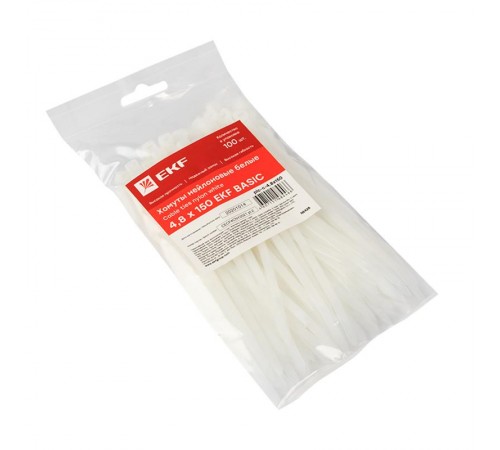 Хомут нейлоновый 4,8х150 (уп./100шт) EKF Simple  plc-c-4.8x150  EKF