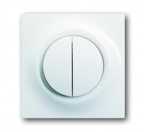 Клавиша для механизма 2-клавишных выключателей/переключателей/кнопок, серия impuls, цвет альпийский белый  1753-0-4856   2CKA001753A4856  ABB