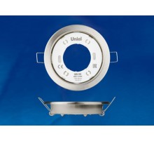 Светильник встраиваемый точечный под лампу GX53 ультратонкий GX53/H2 NICKEL 10 PROM упак 10 шт, никель  UL-00005054  Uniel