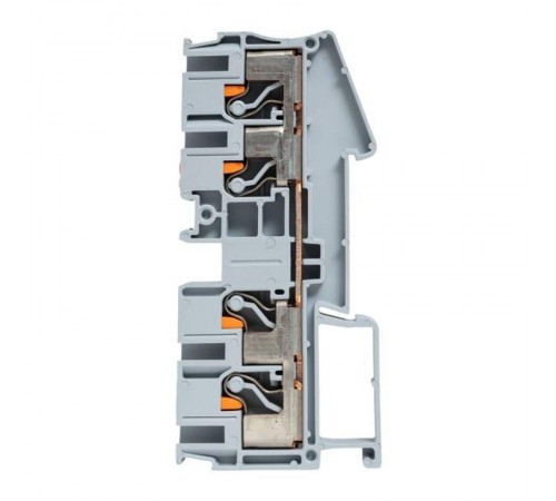 Клеммная колодка пружинная 6 Push-in 4 вывода серая PIT-6-4  EKF