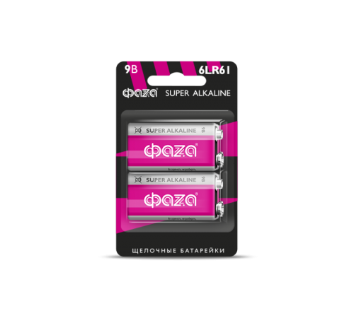 Батарейка 6LR61 ФАZА Super Alkaline BL-2 арт.5030572