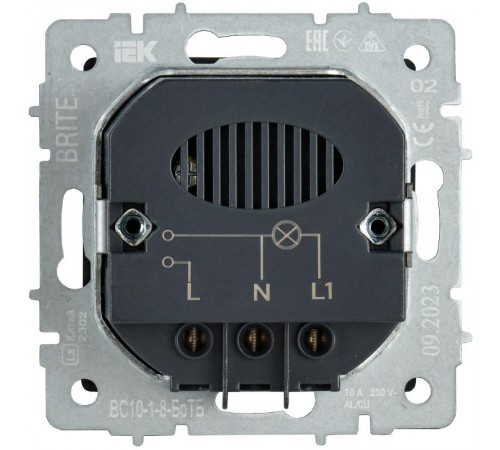 BRITE Выключ. карточный 30А ВС10-1-8-БрТБ бр.  BR-V11-0-10-K45  IEK