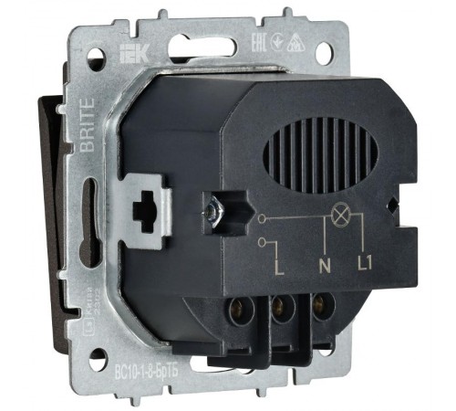 BRITE Выключ. карточный 30А ВС10-1-8-БрТБ бр.  BR-V11-0-10-K45  IEK