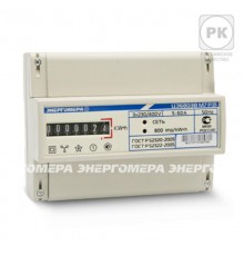 Счетчик электроэнергии трехфазный однотарифный Энергомера ЦЭ6803В 1 230В 10-100А 3ф.4пр. М7 Р31 МЕХ на DIN-рейку   101003001013145  Энергомера