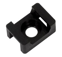 Площадка ПМ 22х16х4мм под винт черная (100шт)  UHP33-22-16-4-100-K02  IEK