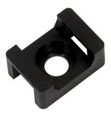 Площадка ПМ 22х16х4мм под винт черная (100шт)  UHP33-22-16-4-100-K02  IEK