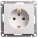W59 Белый Розетка с заземлением без шторок, 16А  RS16-154-1-86  SE