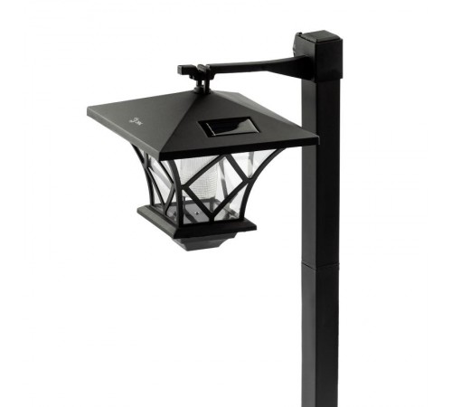 Cветильник садовый декоративный SL-PL155-PST на солнечной батарее, пластик, черный, 155 см (6/72)  Б0007513  ЭРА