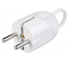 ВПу12-01-Ст Вилка разборная угловая с з/к с кольцом 16А белая  EVP12-16-01-K01  IEK