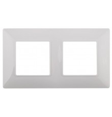 14-5002-01 Рамка на 2 поста, Эра Elegance, белый  Б0034387  ЭРА