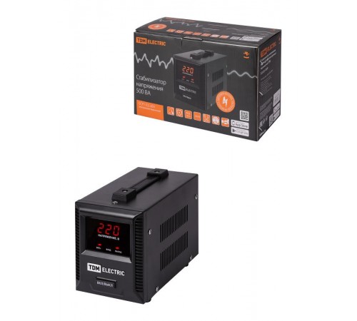 Стабилизатор напряжения БСР1-0,5 кВА электронный переносной  SQ1201-0031  TDM