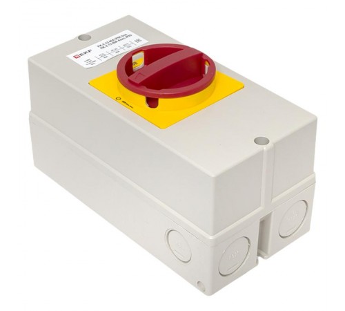 Переключатель кулачковый ПК-2-13 40А 3P "ВКЛ-ВЫКЛ" с блокировкой в боксе IP65  PROxima pk-2k-13-40-a65 EKF