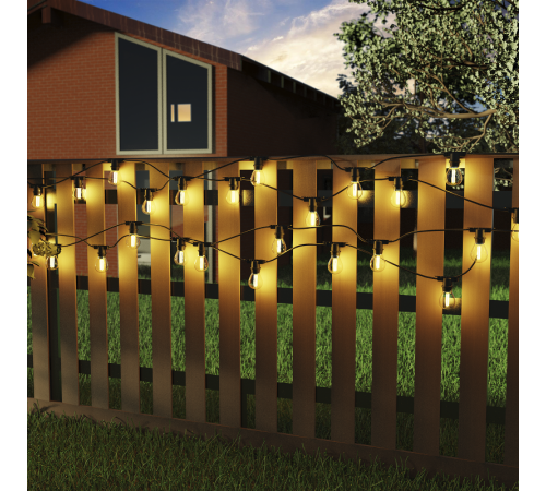 Гирлянда "Белт Лайт" серия Holiday для сменных ламп Е27, 10 ламп, 8 м, IP65, черный, 1/8  HL070  Gauss