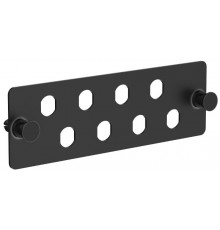 ITK Планка для 8-ми адаптеров оптических FC или ST черная  OP05-8FC  ITK