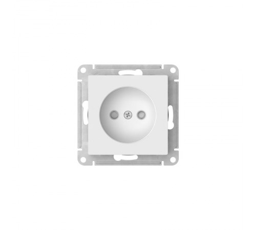 AtlasDesign Белый Розетка без заземления со шторками, 16А, механизм, быстрозажимные клеммы  ATN000149S  SE