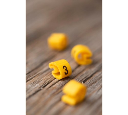 Маркер-кабельный 6,0кв.мм "3" (500шт.) (ЕС-3) EKF PROxima  plc-KM-6-3  EKF